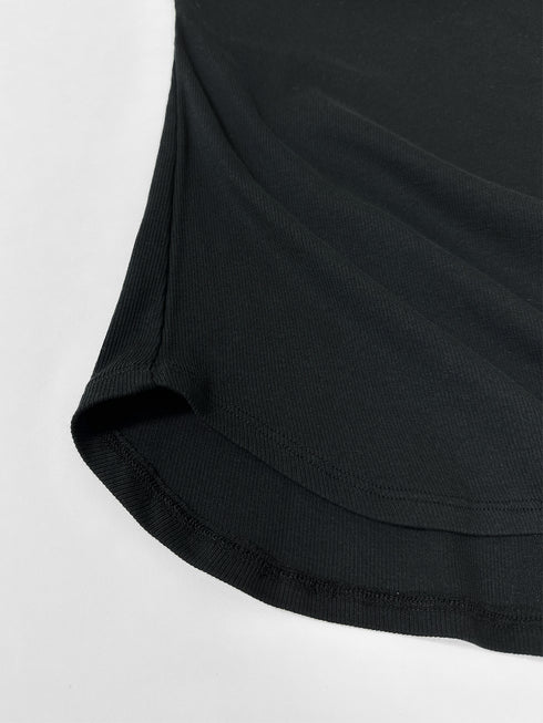 SHORT SLEEVE RIB TEE / Y241-81020-5